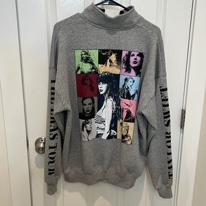 Taylor Swift The Eras Tour fleece half zip hoodie